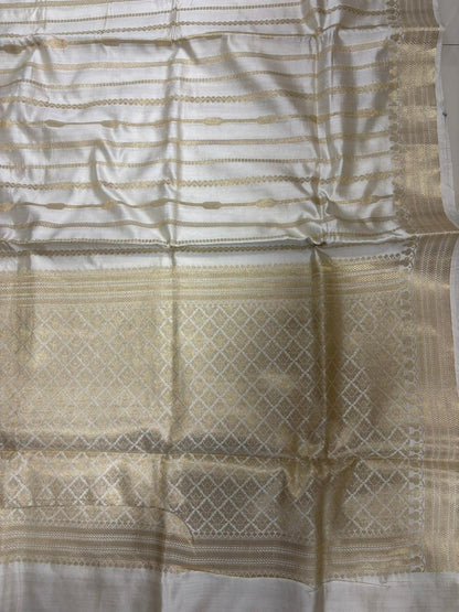 Exquisite Dyeable Banarasi Pure Chiniya Saree - Luxurion World