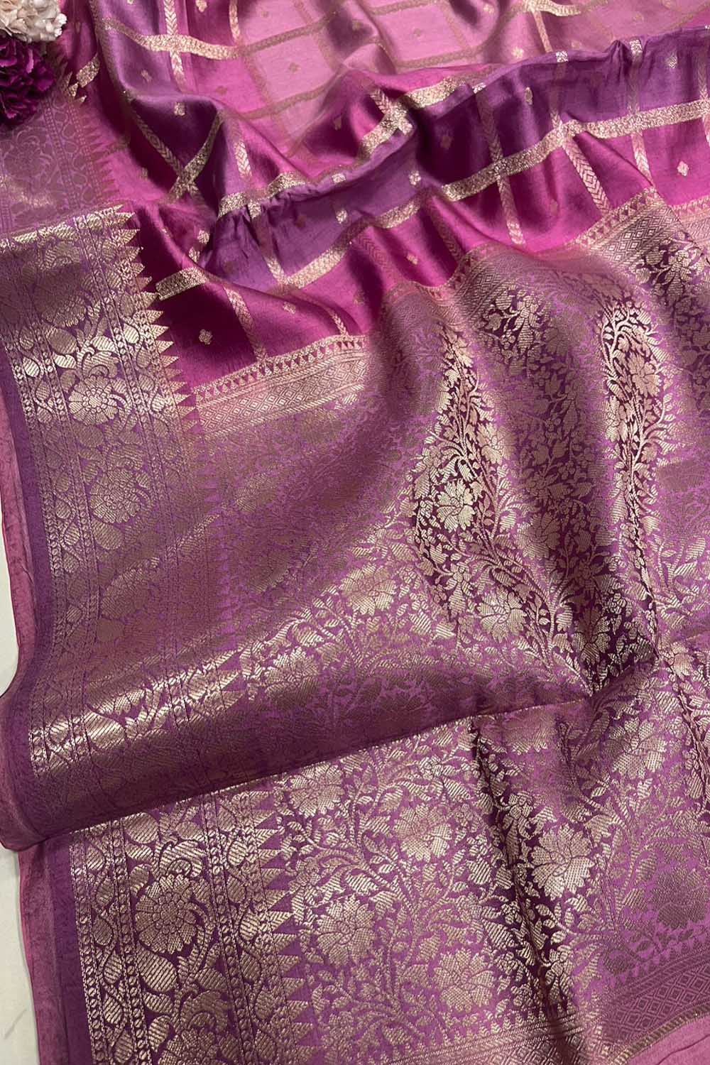 Exquisite Multicolor Banarasi Chiniya Silk Saree - Pure Elegance - Luxurion World