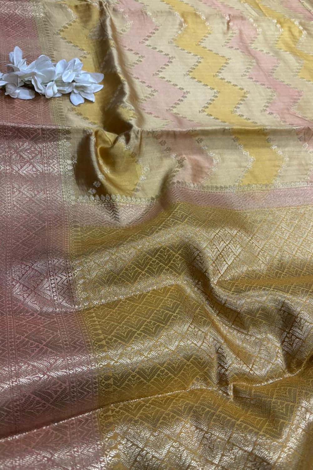 Exquisite Multicolor Banarasi Silk Saree - Luxurion World