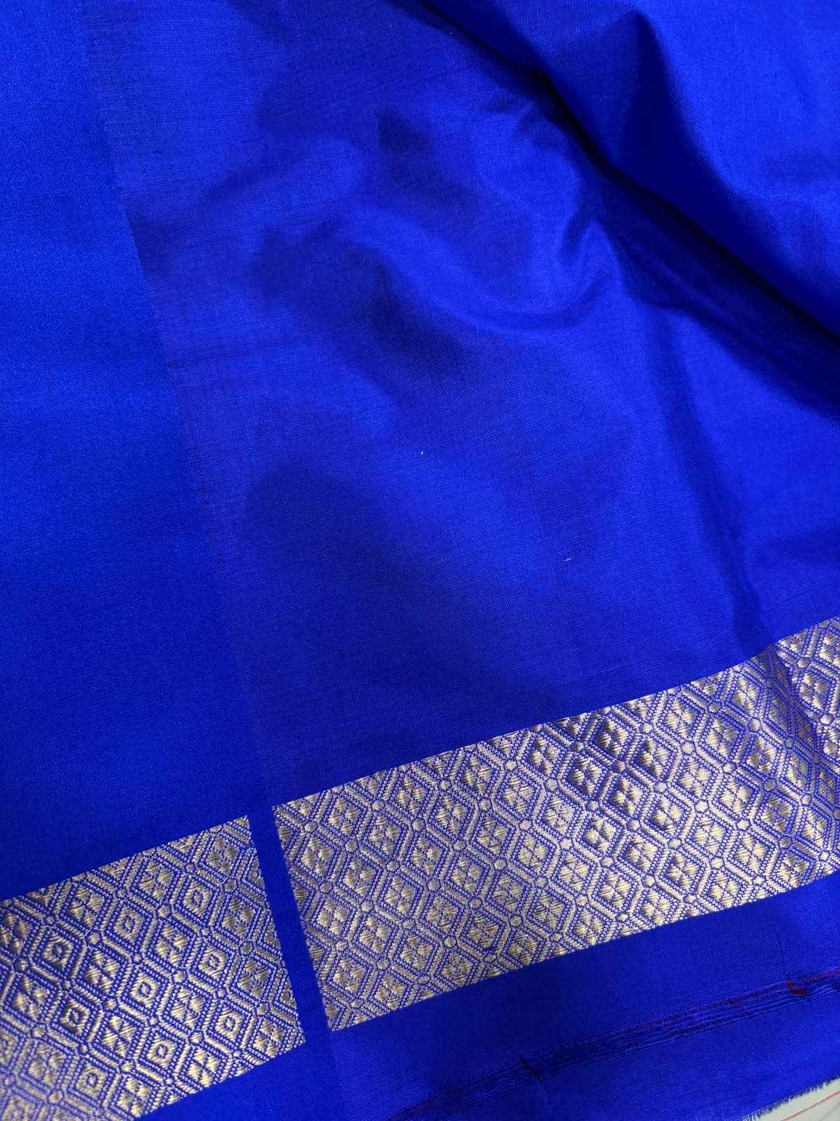 Purple Handloom Banarasi Pure Katan Silk Brocade Flower Design Saree