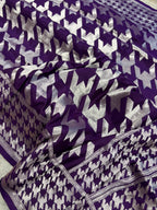 Purple Handloom Banarasi Pure Silk Saree