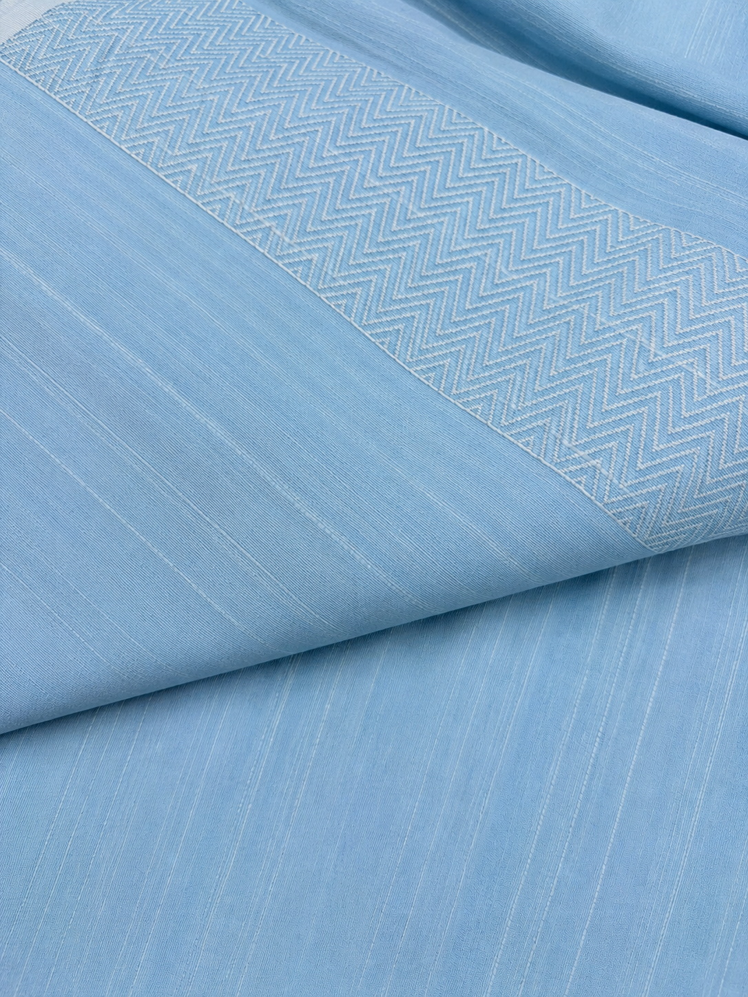 Blue Banarasi Raw Silk Saree Flower Design Handloom India