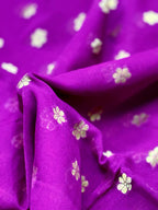 Elegant Purple Banarasi Georgette Saree - Luxurion World