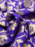Elegant Blue Banarasi Georgette Saree - Luxurion World