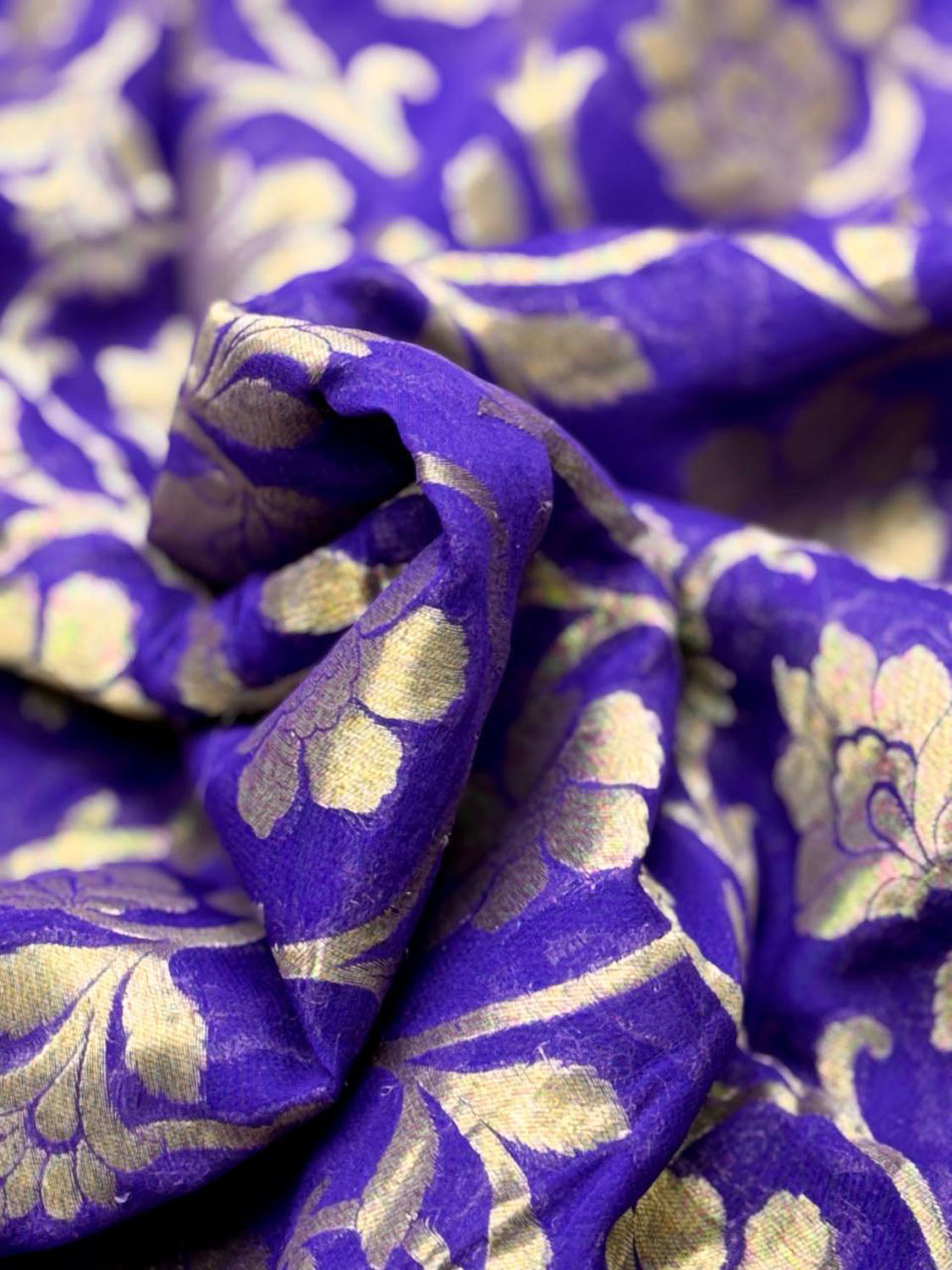 Elegant Blue Banarasi Georgette Saree - Luxurion World