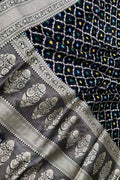 Exquisite Black Banarasi Handloom Katan Silk Saree - Luxurion World