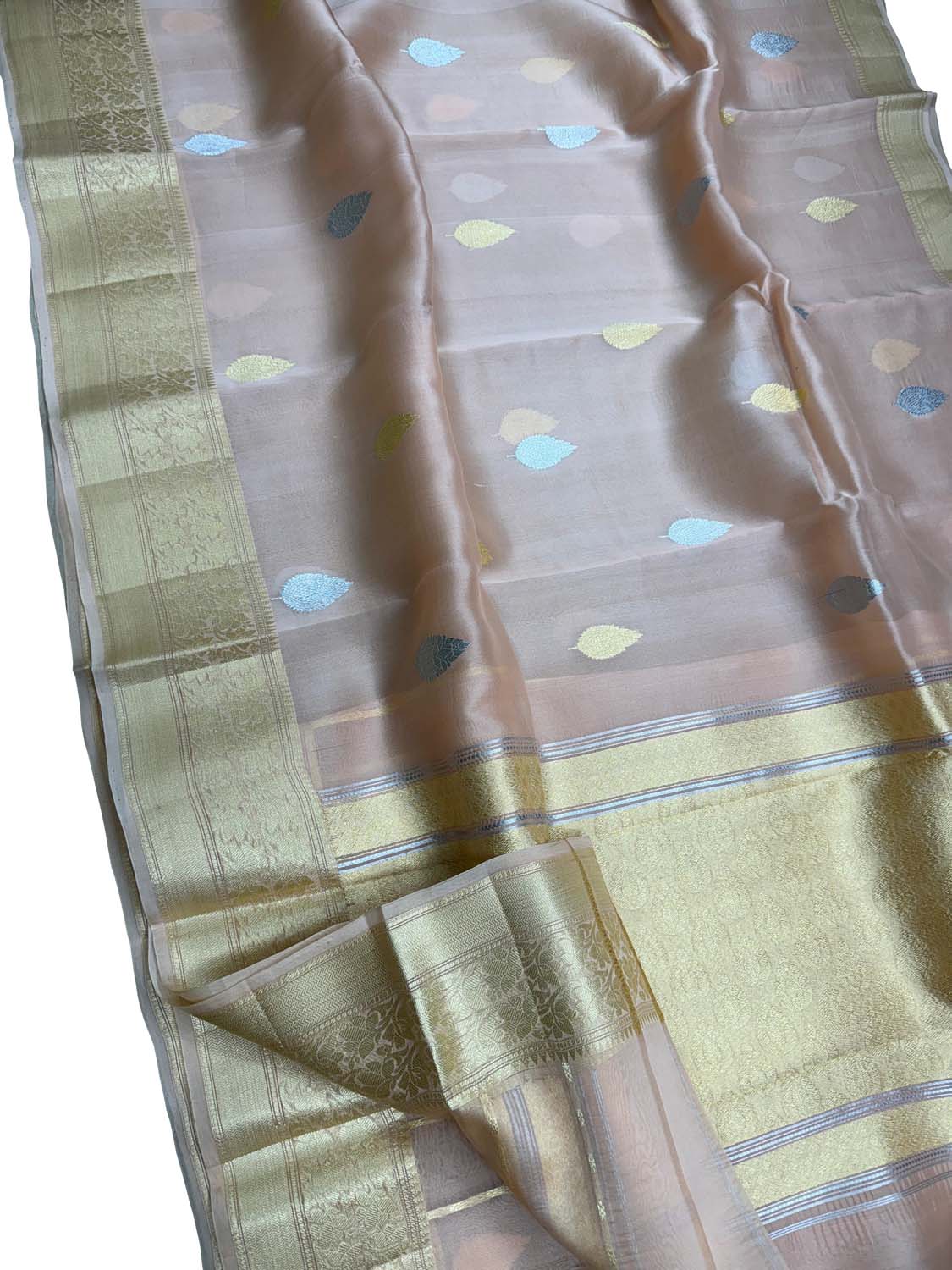 Exquisite Pink Banarasi Handloom Silk Saree - Luxurion World