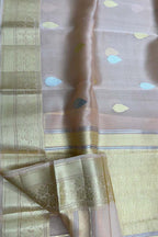 Exquisite Pink Banarasi Handloom Silk Saree - Luxurion World