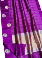 Elegant Purple Banarasi Silk Saree - Luxurion World