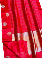 Exquisite Pink Banarasi Silk Saree - Handloom Beauty - Luxurion World