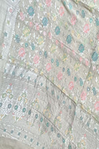 Exquisite Dyeable Banarasi Handloom Pure Tussar Georgette Meenakari Saree - Luxurion World