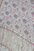 Exquisite Dyeable Banarasi Handloom Pure Tussar Georgette Meenakari Saree - Luxurion World
