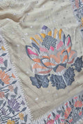 Exquisite Dyeable Banarasi Handloom Pure Tussar Georgette Meenakari Saree - Luxurion World
