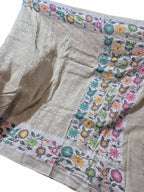 Exquisite Dyeable Banarasi Handloom Pure Tussar Georgette Meenakari Saree - Luxurion World