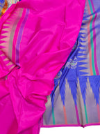 Blue Banarasi Handloom Pure Katan Silk Saree - Luxurion World
