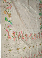Dazzling Dyeable Handloom Banarasi Tussar Silk Meenakari Saree - Luxurion World