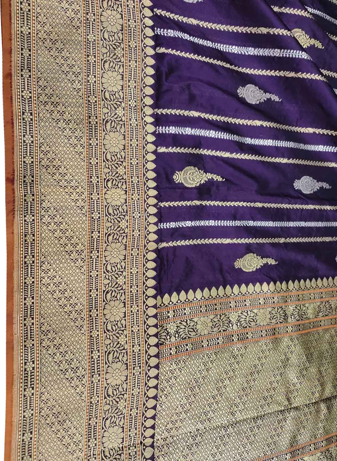 Exquisite Blue Banarasi Handloom Katan Silk Saree - Luxurion World