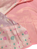 Elegant Purple Handloom Banarasi Pure Tissue Silk Saree With Meenakari Border - Luxurion World