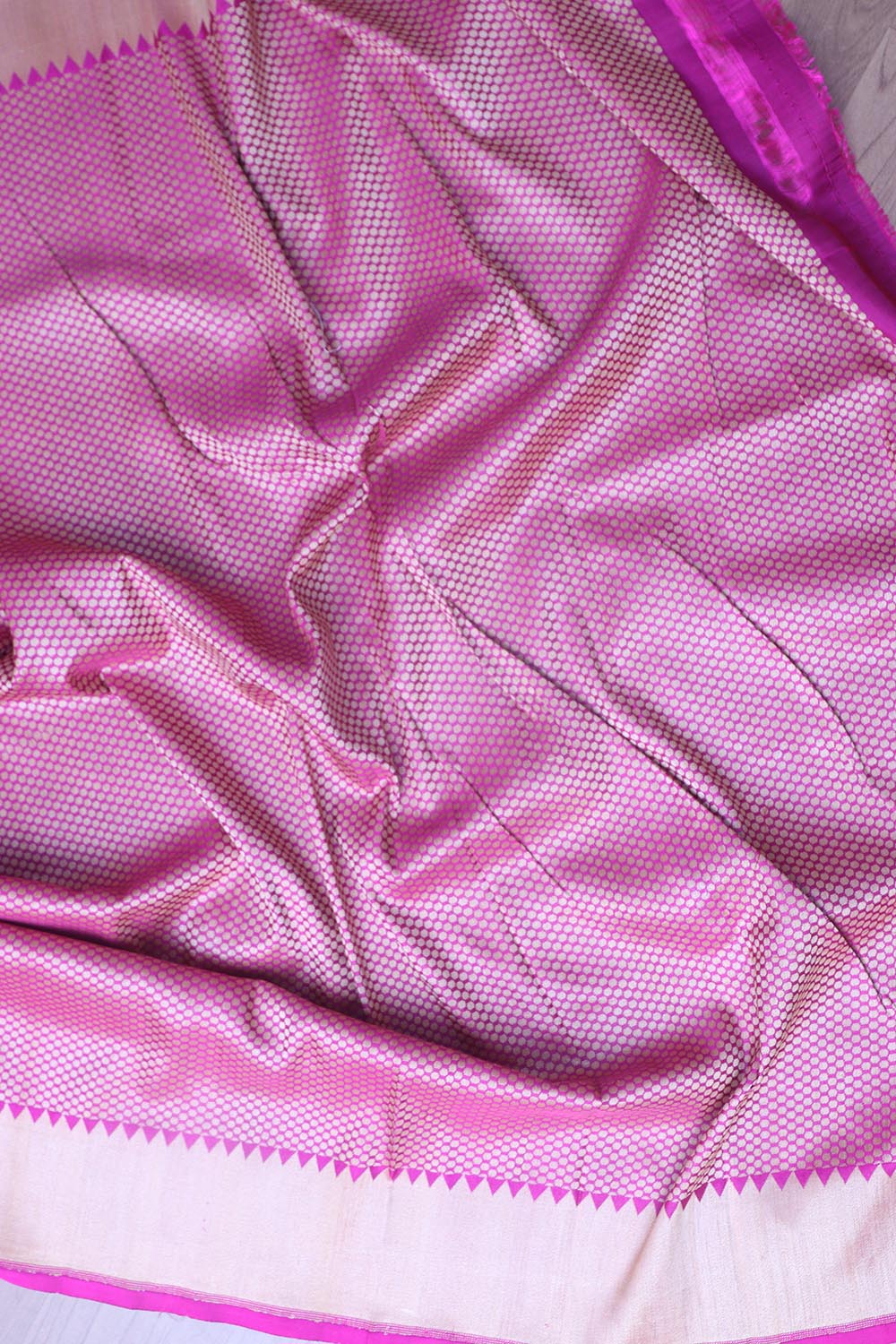 Exquisite Purple Banarasi Handloom Pure Katan Silk Meenakari Saree - Luxurion World