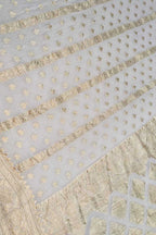 Stunning Dyeable Handloom Banarasi Pure Georgette Saree - Luxurion World