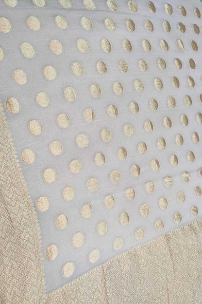 Stunning Dyeable Handloom Banarasi Pure Georgette Saree - Luxurion World