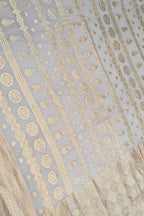 Stunning Dyeable Handloom Banarasi Pure Georgette Saree - Luxurion World