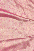 Pink Banarasi Handloom Pure Tissue Silk Brocade Saree - Luxurion World