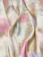 Exquisite Multicolor Handloom Banarasi Pure Katan Silk Meenakari Saree - Luxurion World