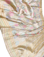 Exquisite Multicolor Handloom Banarasi Pure Katan Silk Meenakari Saree - Luxurion World
