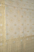 Exquisite Dyeable Banarasi Handloom Pure Moonga Silk Sona Roopa Saree - Luxurion World