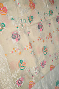 Exquisite Dyeable Banarasi Handloom Pure Moonga Silk Meenakari Saree - Luxurion World