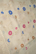 Exquisite Dyeable Banarasi Handloom Pure Moonga Silk Meenakari Saree - Luxurion World
