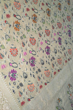 Exquisite Dyeable Banarasi Handloom Pure Moonga Silk Meenakari Saree - Luxurion World