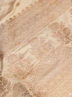 Dyeable Banarasi Handloom Pure Satin Silk Saree - Luxurion World