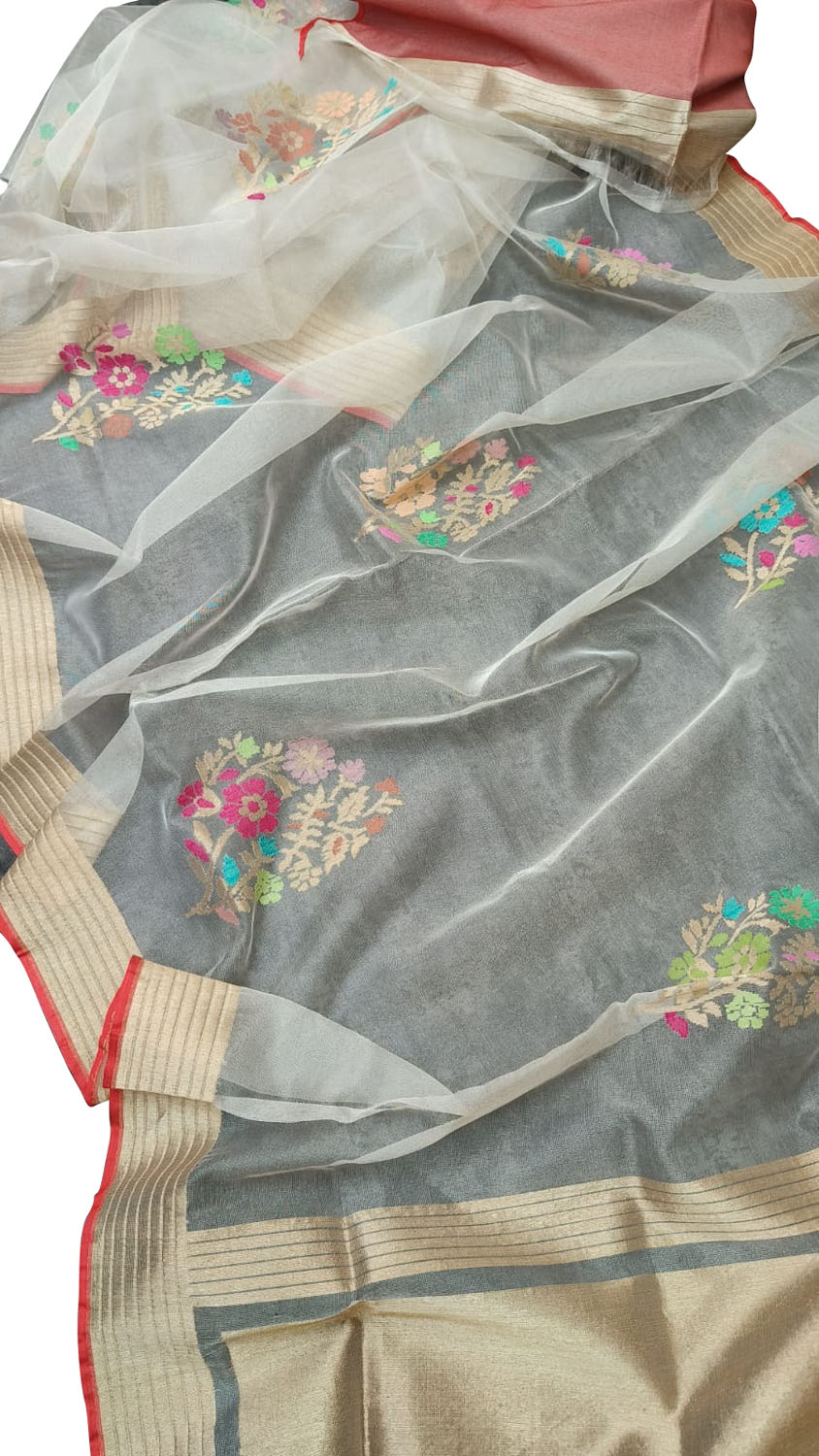 Pastel Banarasi Tissue Silk Saree Collection - Luxurion World