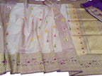 Exquisite Pink Banarasi Handloom Tissue Silk Saree - Luxurion World