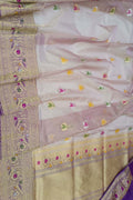 Exquisite Pink Banarasi Handloom Tissue Silk Saree - Luxurion World