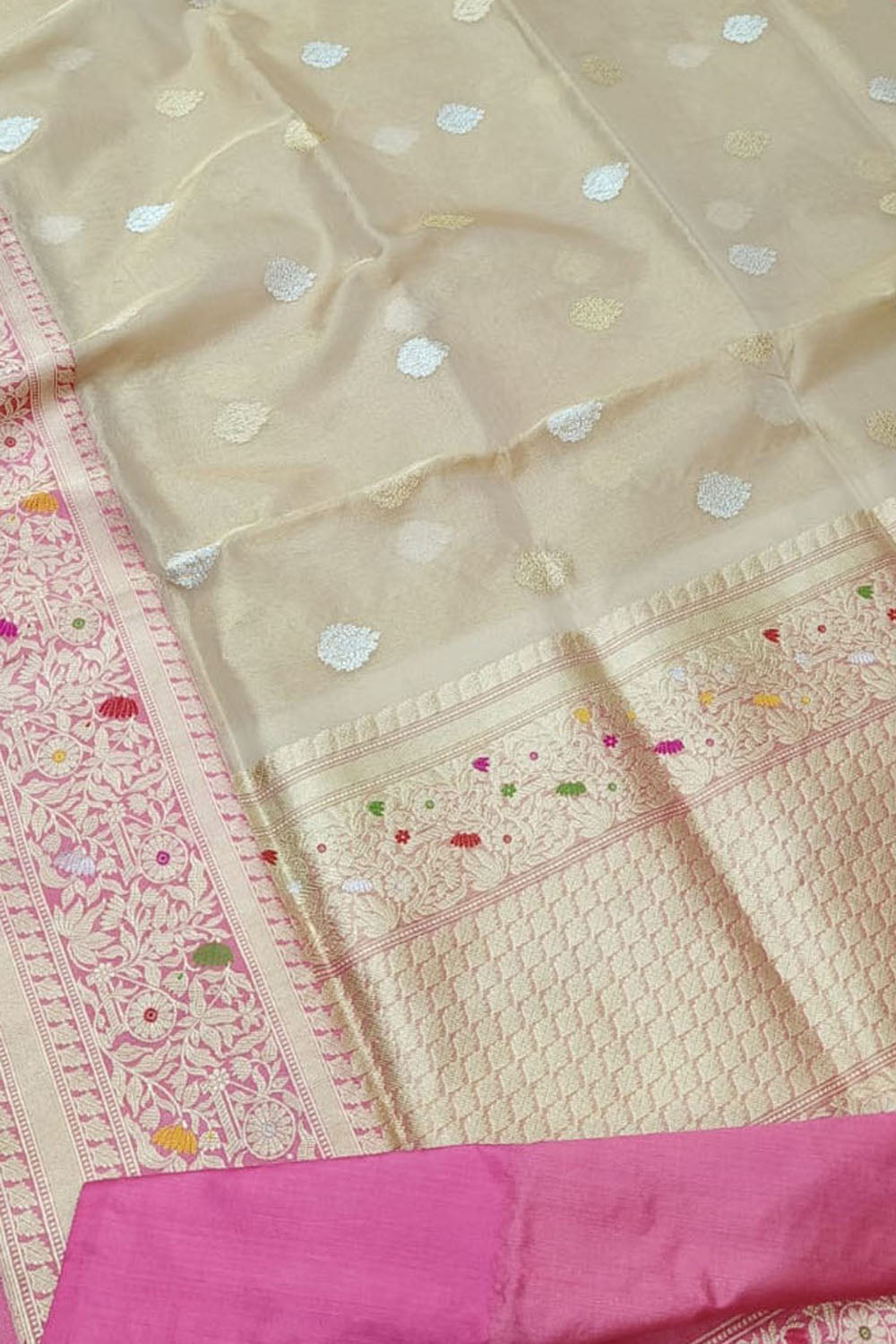 Exquisite Pastel Banarasi Tissue Silk Saree Collection - Luxurion World