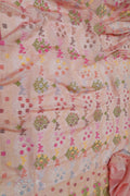 Pretty in Pink: Banarasi Handloom Cotton Saree - Luxurion World