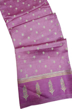 Handloom Beauty: Pink Banarasi Silk Saree - Luxurion World