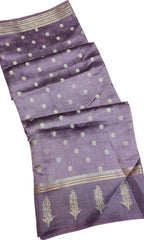 Regal Purple Banarasi Silk Saree - Timeless Elegance - Luxurion World