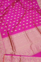 Exquisite Pink Banarasi Katan Silk Saree - Luxurion World