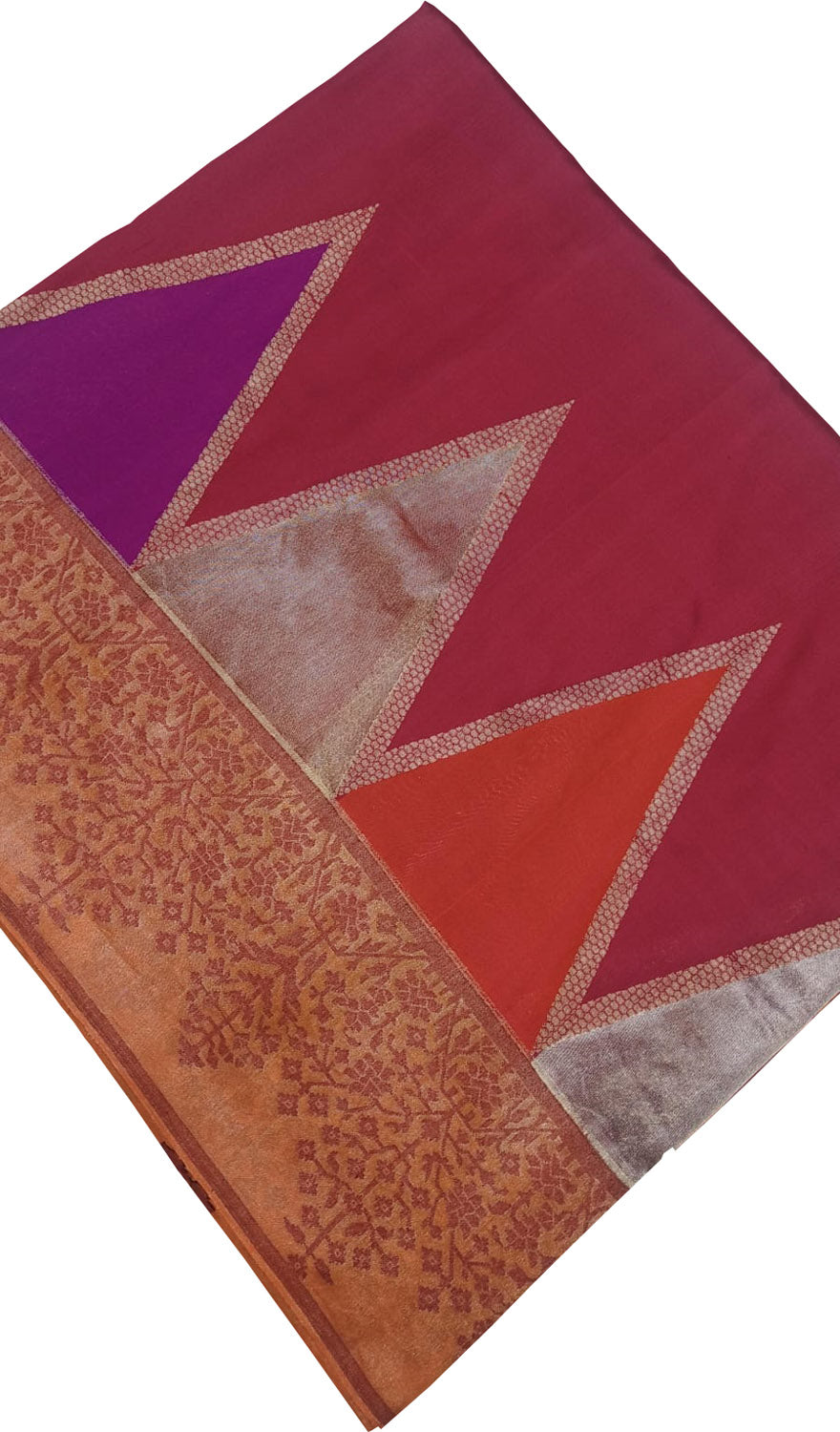 Exquisite Pink Jamdani Banarasi Handloom Pure Katan Silk Saree - Luxurion World