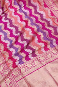Exquisite Multicolor Banarasi Handloom Pure Katan Silk Rangkat Saree - Luxurion World
