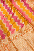 Exquisite Multicolor Banarasi Handloom Pure Katan Silk Rangkat Saree - Luxurion World