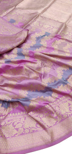 Exquisite Multicolor Banarasi Handloom Pure Katan Silk Rangkat Saree - Luxurion World