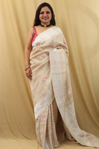 Elegant Dyeable Banarasi Tussar Georgette Saree - Luxurion World