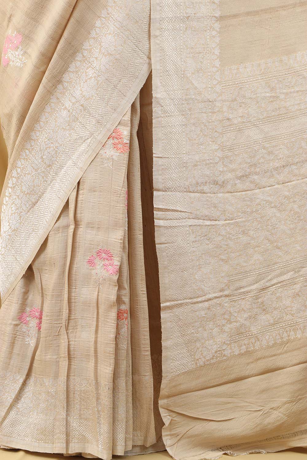 Elegant Dyeable Banarasi Tussar Georgette Saree - Luxurion World