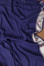 Exquisite Blue Handloom Banarasi Paithani Tussar Saree - Luxurion World