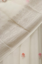 Elegant Dyeable Banarasi Handloom Pure Georgette Saree - Luxurion World